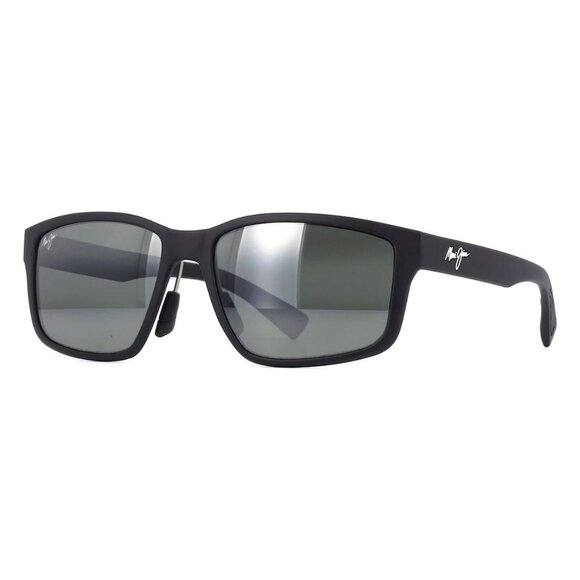 New MAUI JIM Walewaha AF Black Polarised Square MJ0686SA 001 Sunglasses Women - Picture 1 of 4